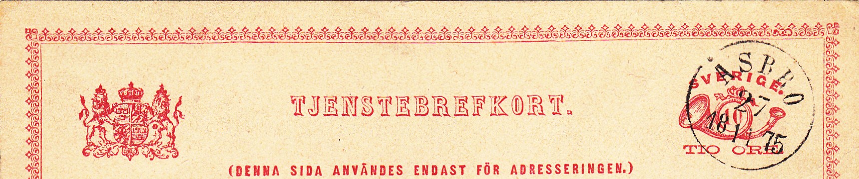 Tjänstebrevkort
